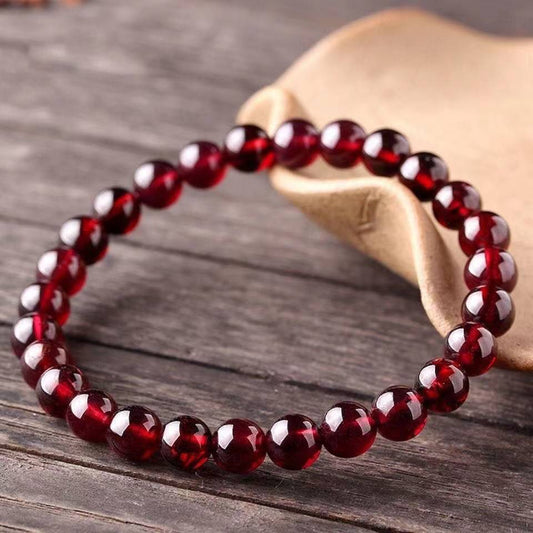 Garnet is suitable for Aries and Scorpio Width8mm