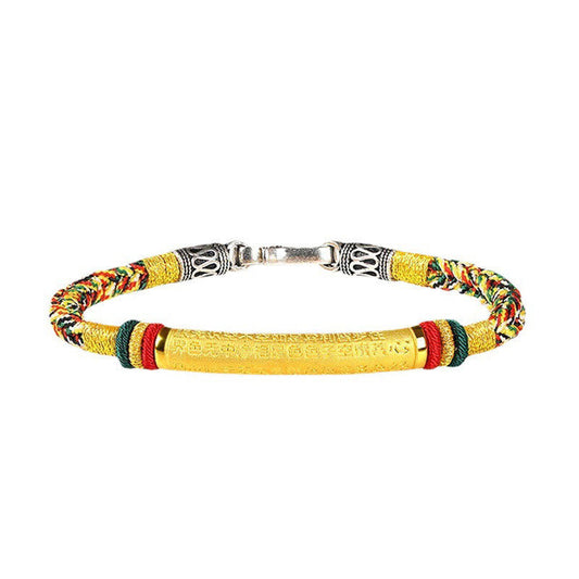 24K personalized ethnic style bracelet