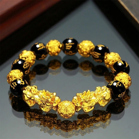 Lucky gold Pixiu bracelet