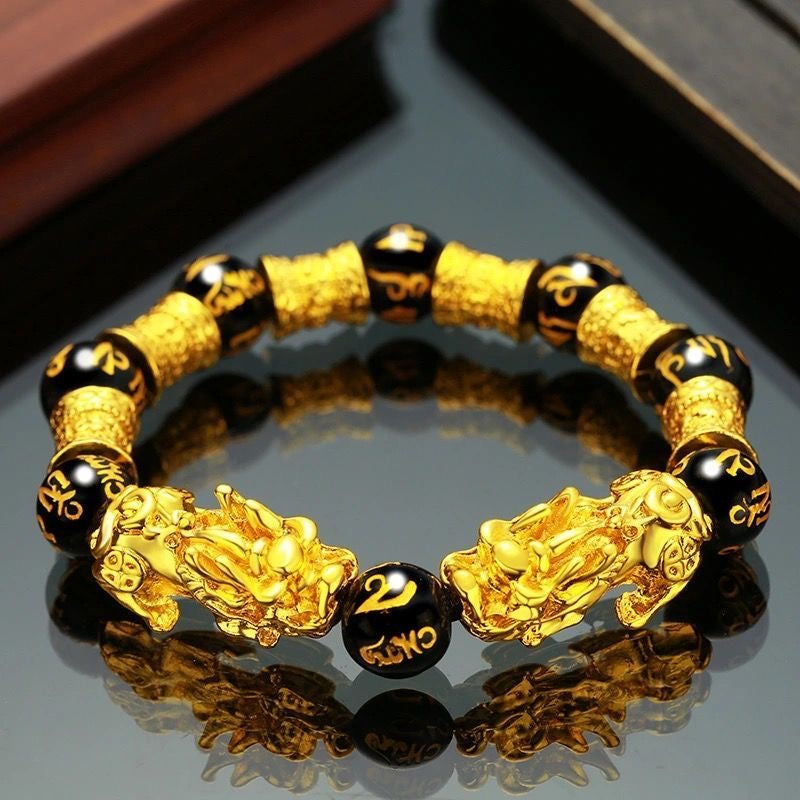 Lucky gold Pixiu bracelet